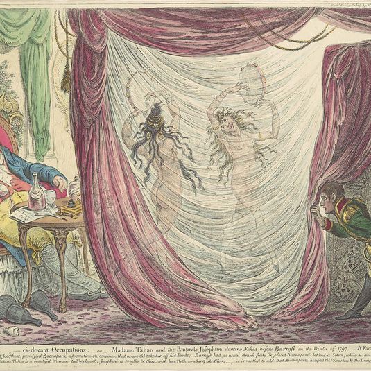 Ci-devant Occupations; or, Madame Talian and the Empress Josephine Dancing Naked before Barrass in the Winter of 1797. - A Fact!