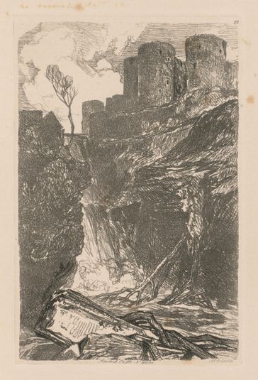 Liber Studiorum: Plate 29, Harlech Castle, N. Wales