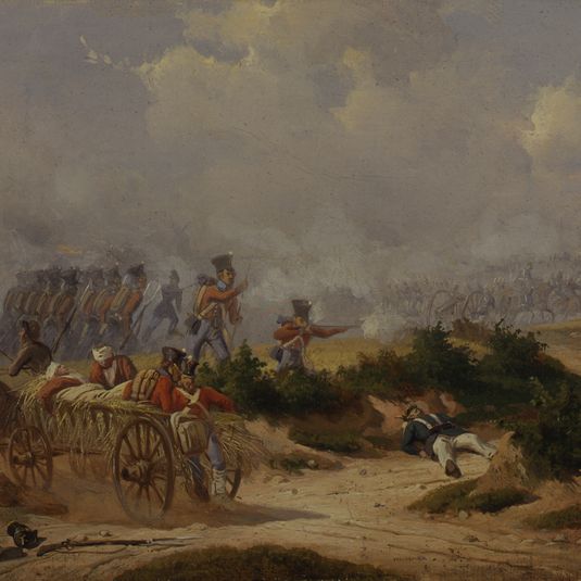 Scene from the Battle of Bov, 9 April 1848