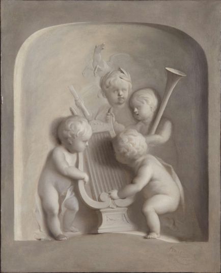 Putti with Musical Instruments