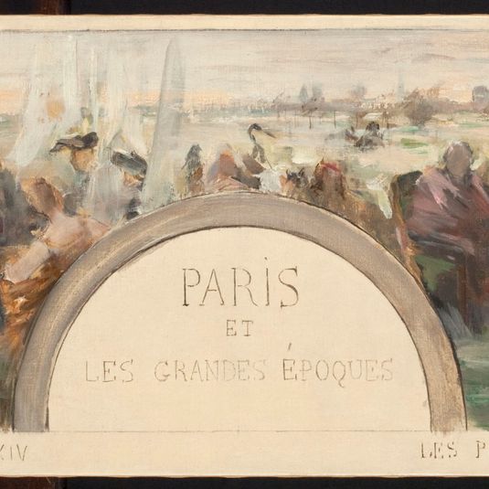 Esquisse pour le salon d'entrée de l'Hôtel de ville de Paris : Paris et les grandes époques