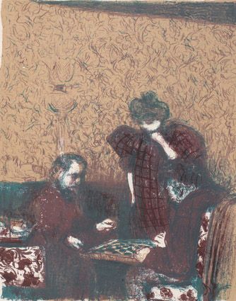 Edouard Vuillard - A Game of Checkers (La partie de dames) Smartify Editions