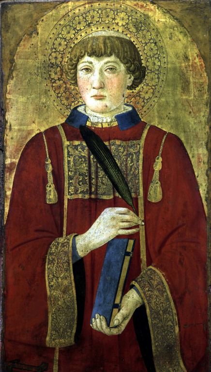 A martyr Saint, probably St.Lawrence