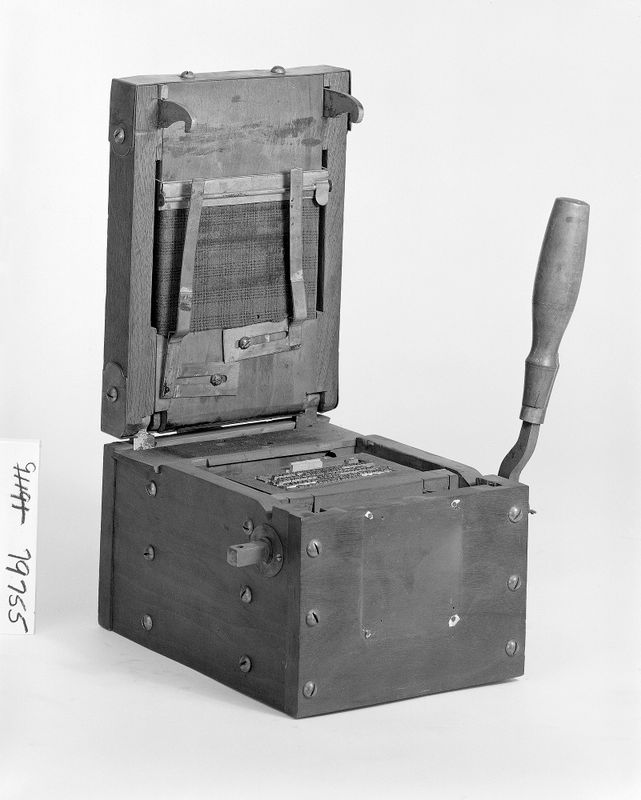 Patent Model of a Hand Printing Press for Amateur Printers