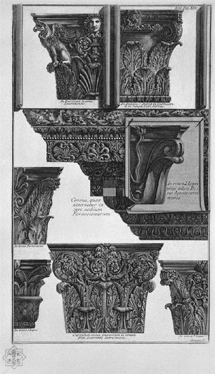 Various capitals (St. John Lateran, St. Mary in Cosmedin, S. Lorenzo fm etc.)