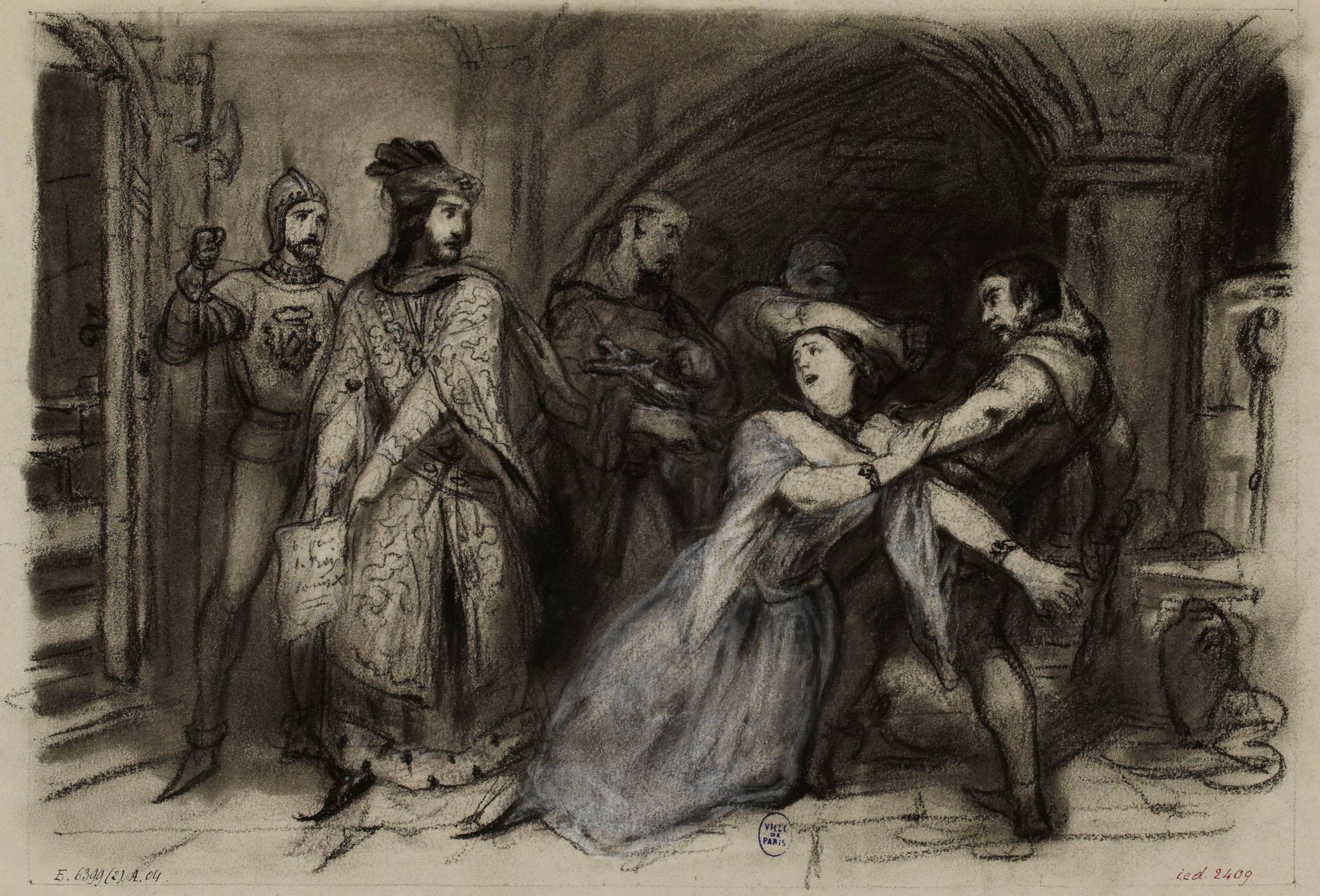 Illustration pour la Tour de Nesle : L'éxécution de Marguerite de Bourgogne