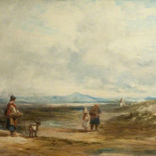 Welsh Peasants Returning from Market; Scene near Barmouth