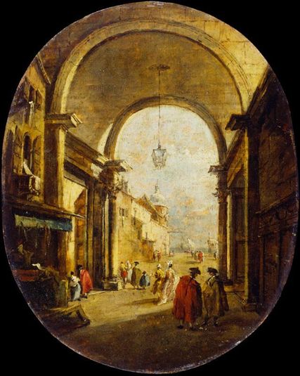 Capriccio with the Archway of the Torre dell'Orologio