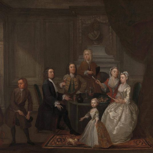 Group portrait, probably of the Raikes family