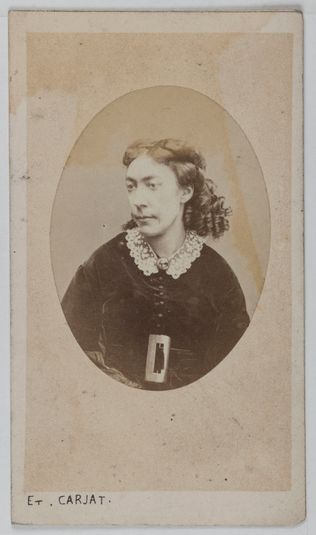 Portrait de Raoul de Navery (Eugénie-Caroline Saffray dite, 1828-1885), femme de lettres.