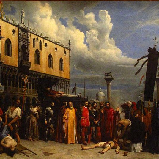 Honneurs funèbres rendus au Titien, mort à Venise pendant la peste de 1576