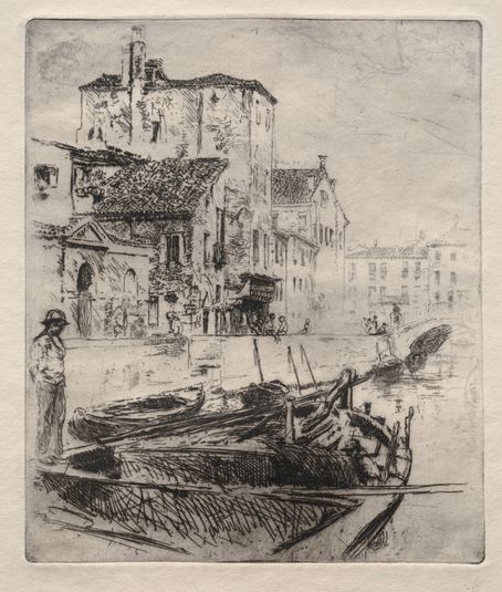 Venetian Canal and Boats, No. 8