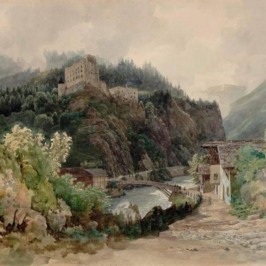 View of Landeck Castle in Tyrol
