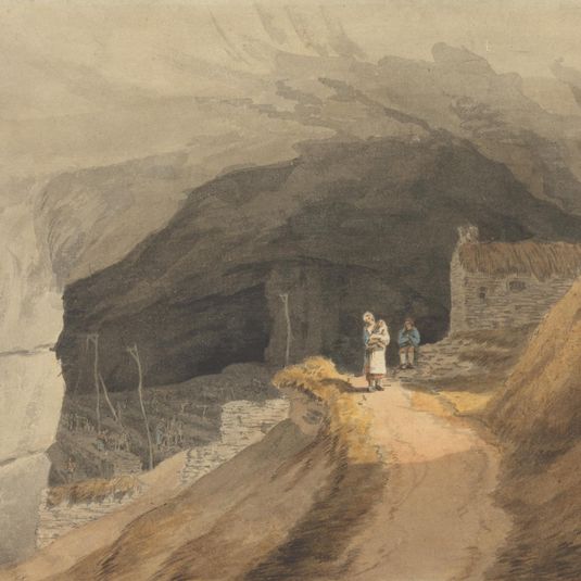 The Mouth of the Cavern at Castleton in the Peak of Derby