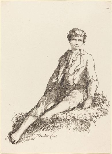 Young Boy Seated