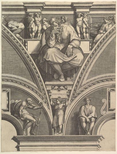 The Prophet Jeremiah, from the series of Prophets and Sibyls in the Sistine Chapel