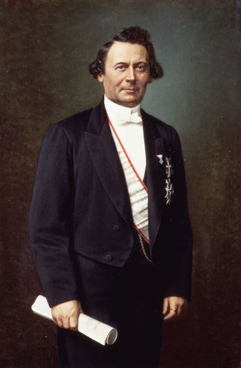 Jens Jacob Asmussen Worsaae, 1812-1895, archaeologist, historian, museum director, etc.
