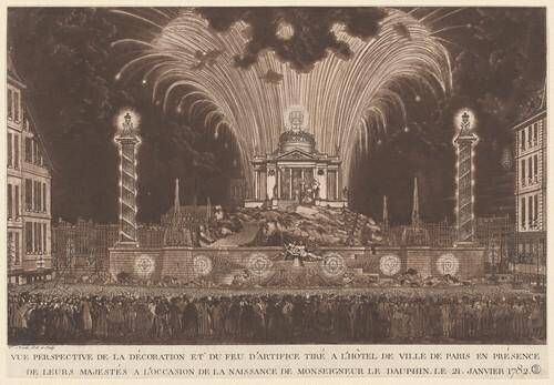La Décoration et du Feu d'Artifice... la Naissance de Monseigneur le Daufin (Fireworks Celebrating the Birth of the Dauphin)