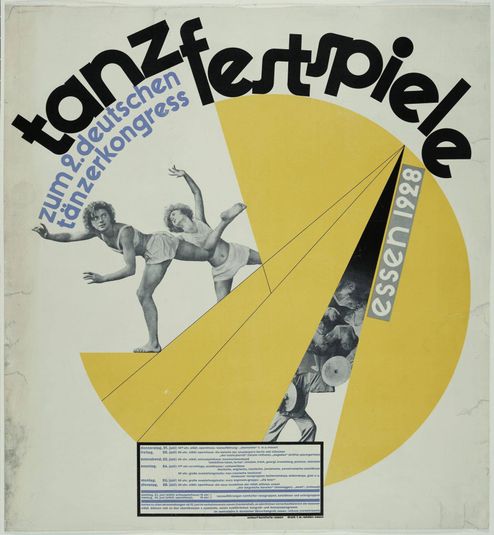 Tanzfestspiele (Dance Festival) (Poster for Dance Festival at the Second German Dance Congress, Essen)