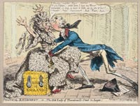 The Old Lady of Threadneedle Street (a cartoon)