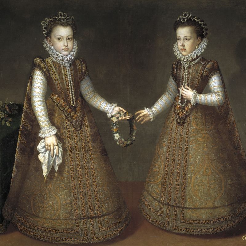 The Infantas Isabel Clara Eugenia and Catalina Micaela