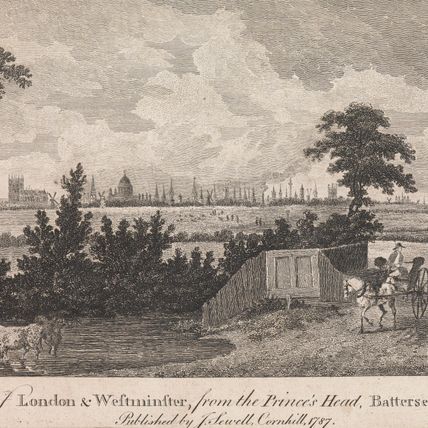 A View of London and Westminster from the Prince's Head, Battersea