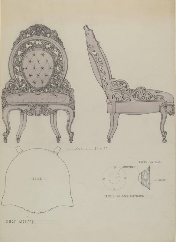 Hoopskirt chair
