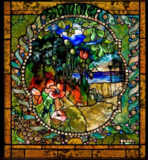 Summer panel from the Four Seasons window