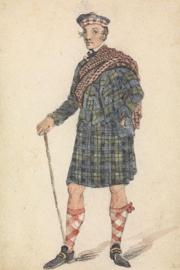 Uncle George in the Dress of a Highland Herdsman