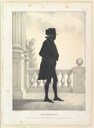 Silhouette Portrait of John Marshall