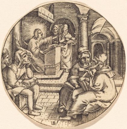 Jesus Preaching in the Temple