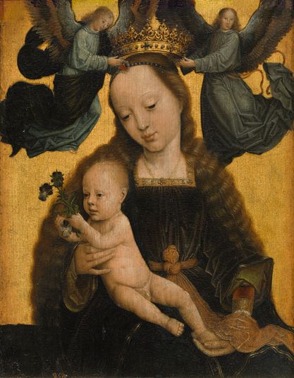Мадонна с Младенцем и двумя ангелами, венчающими её короной