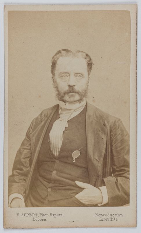 Portrait de Dominique Théophile Régère  de Montmore (1816-1893), vétérinaire, journaliste et membre de la Commune en 1871.