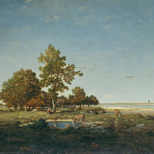 Landscape with a clump of trees