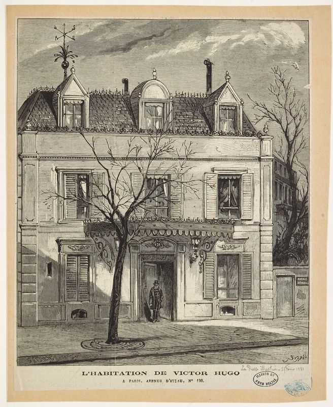 L' Habitation de Victor Hugo, à Paris avenue d'Eylau, n°130