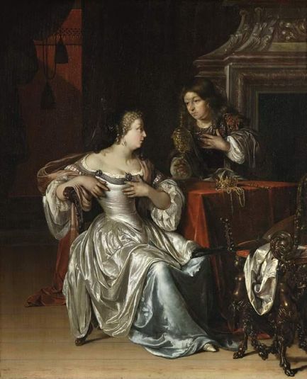 Tancred's servant presenting the heart of Guiscard in a golden cup to Guismond