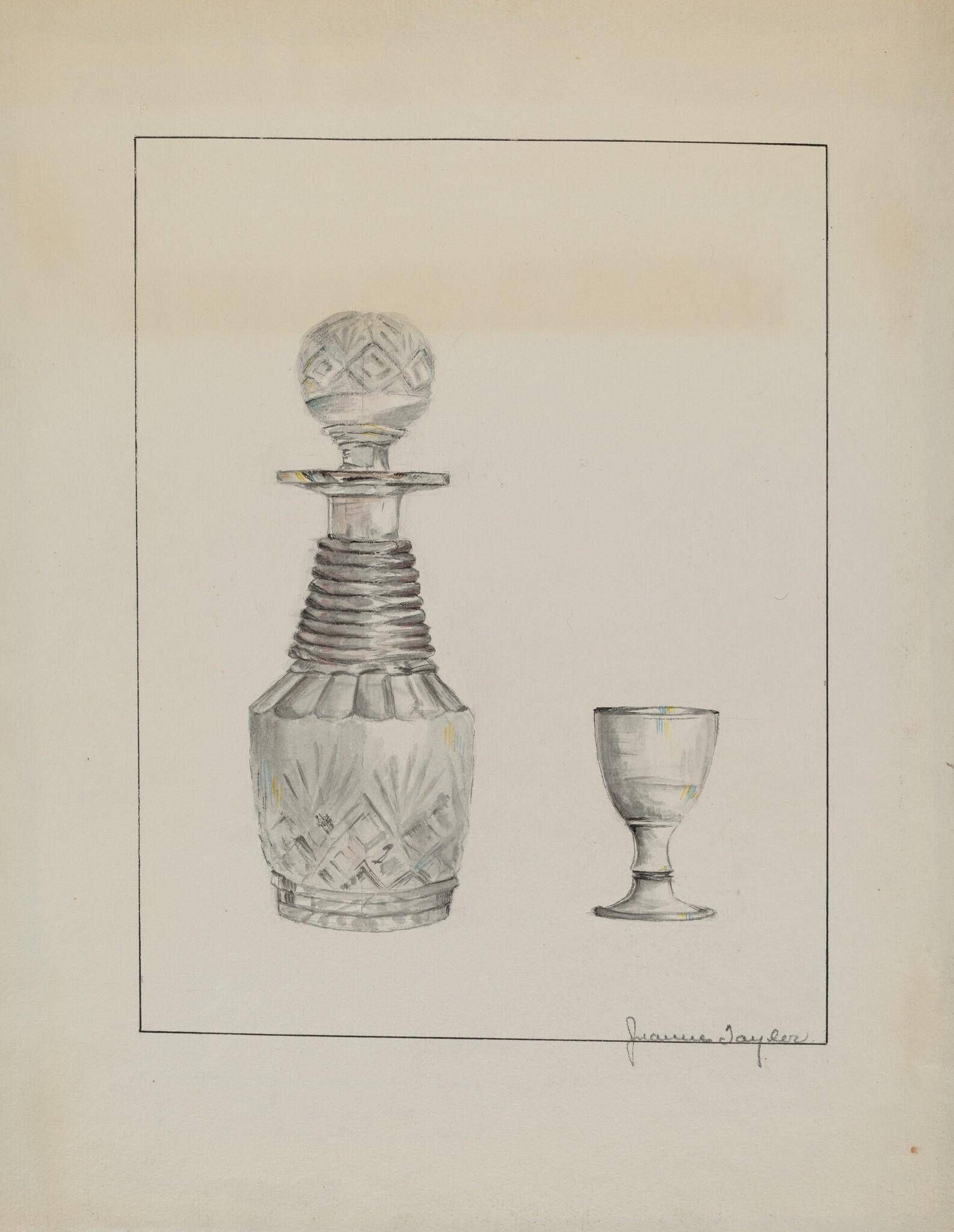 Decanter and Glass