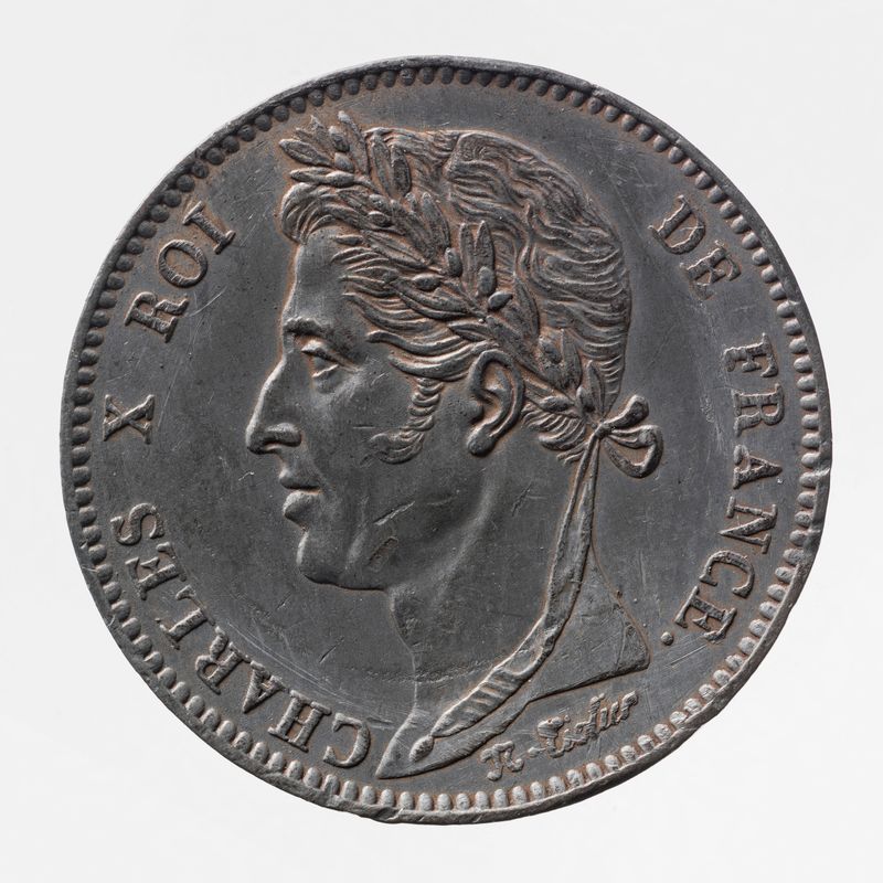 Essai pour la pièce de 10 centimes de Charles X, 1824-1825