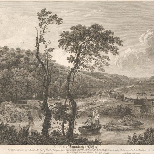 A View of Dunnington Cliff on the River Trent...belonging to the Earl of Huntingdon