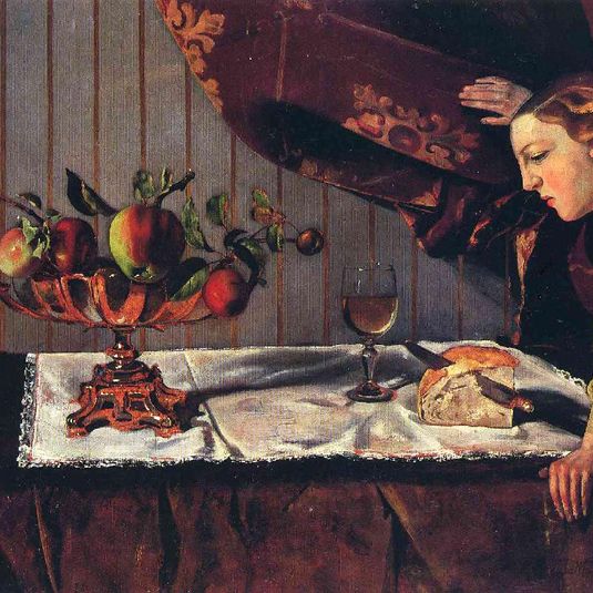 Still Life with a Figure