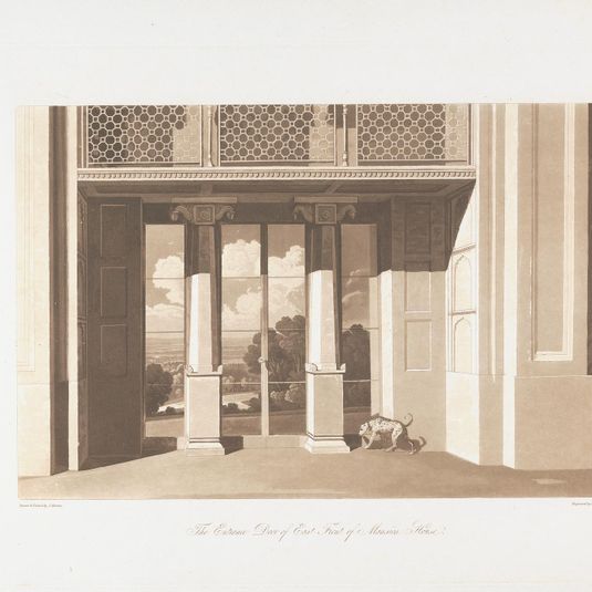 The Entrance Door of East Front of Mansion House