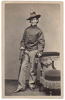 Frances L. Clayton Dressed as a Cavalryman