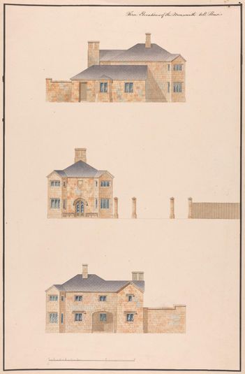 Monmouth Toll House: Three Elevations