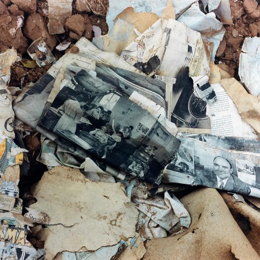 The floor of a house in Corona, eastern New Mexico, October 18, 1993