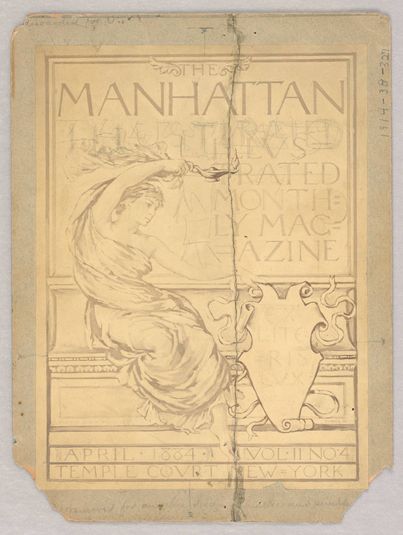 Cover of Manhattan Illustrated Magazine, April 1884, with Corrections