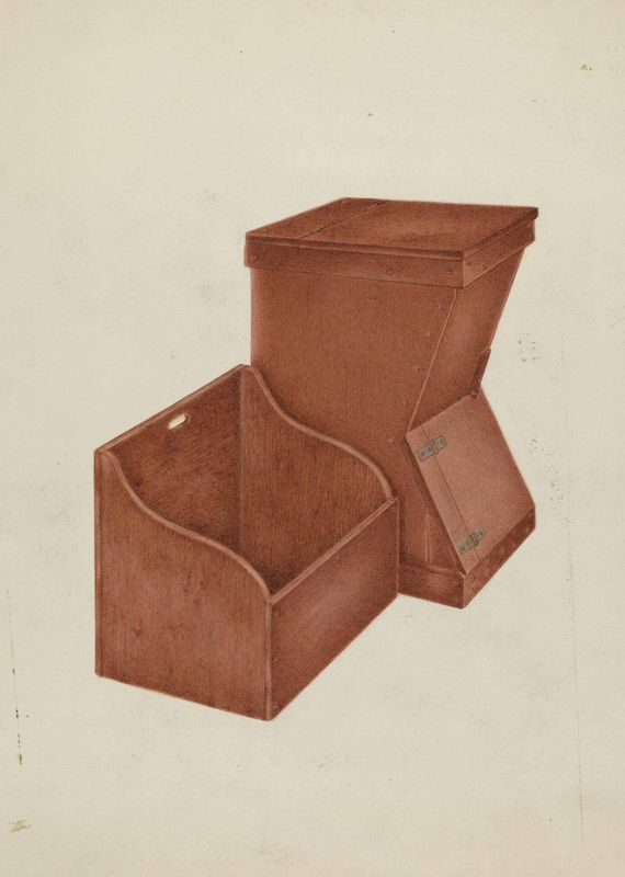 Shaker Wood Box and Kindling Box