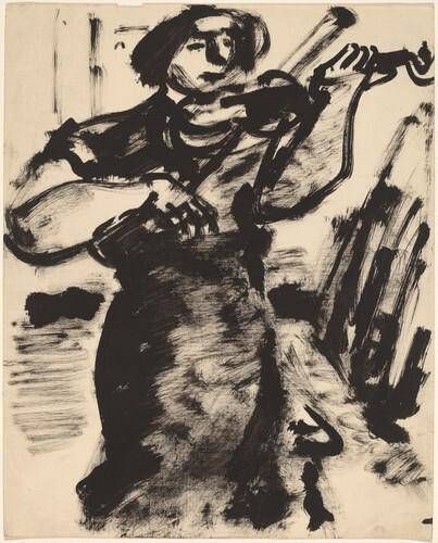 Woman Playing the Violin