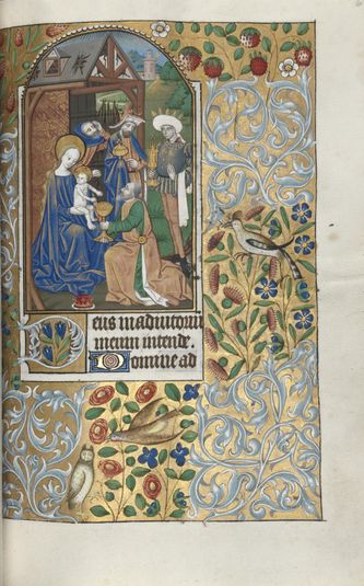 Book of Hours (Use of Rouen): fol. 64r, Opening of Sext, Adoration of the Magi