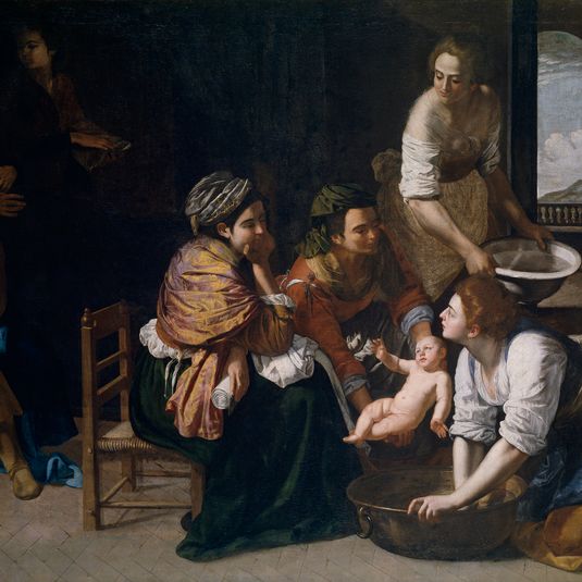 The Birth of Saint John the Baptist (Artemisia Gentileschi)