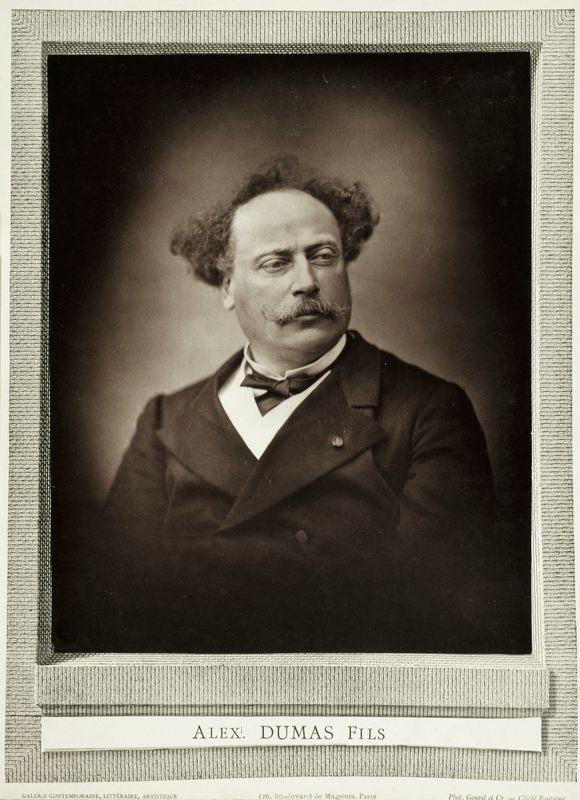 Portrait d'Alexandre Dumas fils (1824-1895), écrivain, dans la série Galerie Contemporaine.